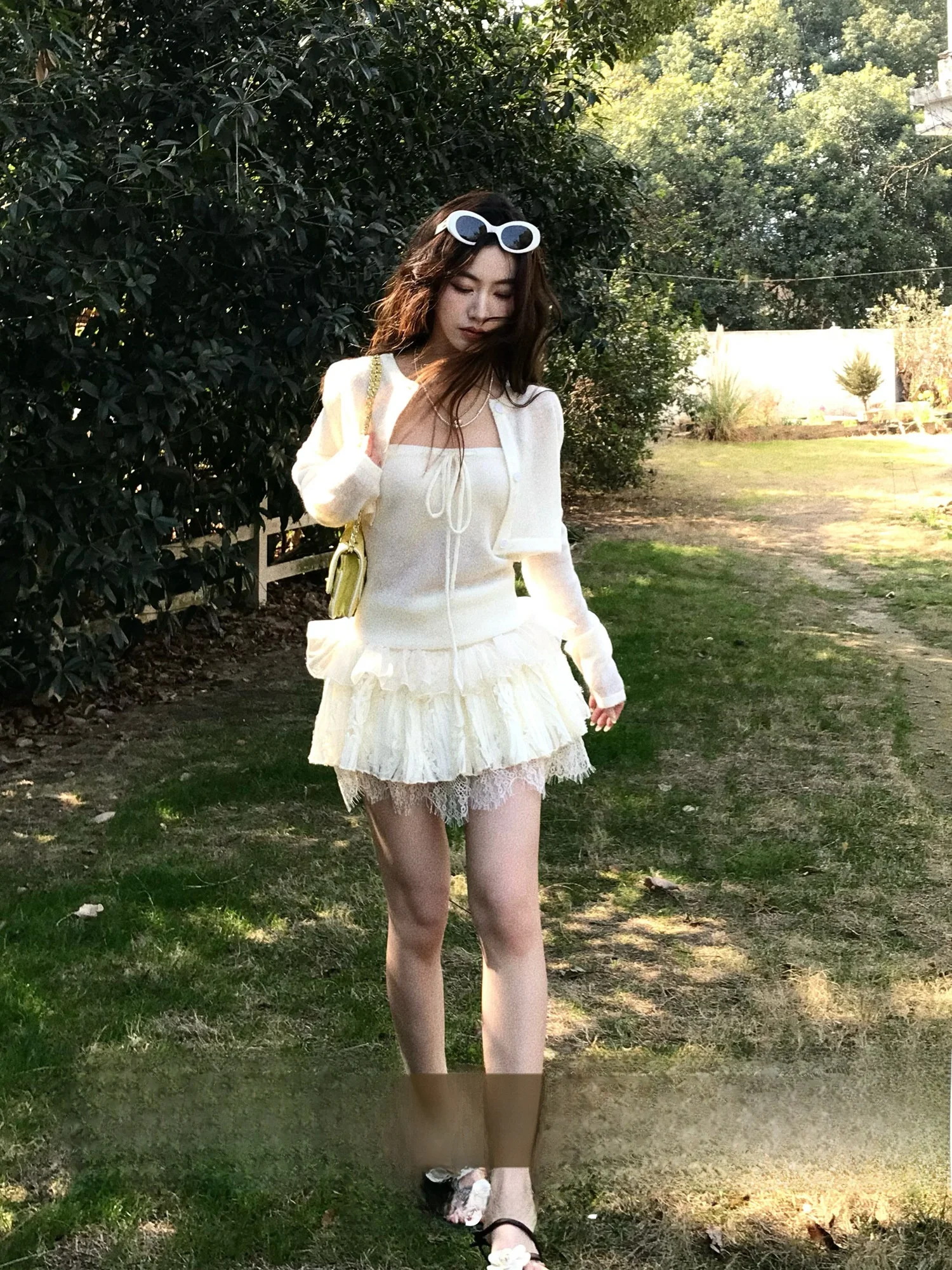 

Юбка Ro Dance для женщин: пышная многоярусная юбка с вышивкой и кружевом, с завышенной талией, для повседневной носки, без разреза, А-силуэт