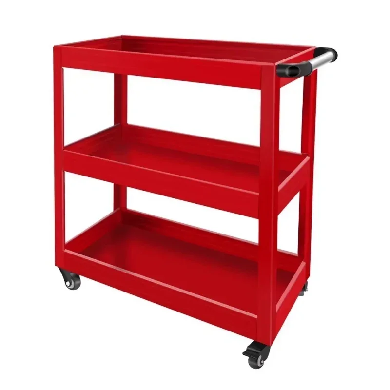 Multi-functional Auto Repair Three-layer Tool Cabinet Auto Repair Mobile Shelf Layer Drawer Type Trolley