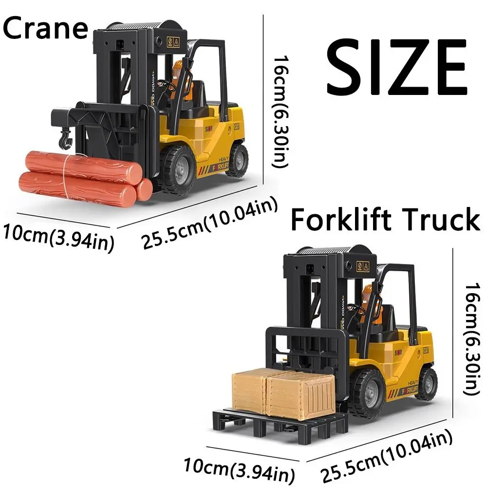 

Creative Remote Control Forklift Light Music Spray Function Engineering Vehicle Durable 1:24 Remote Control Forklift Truck
