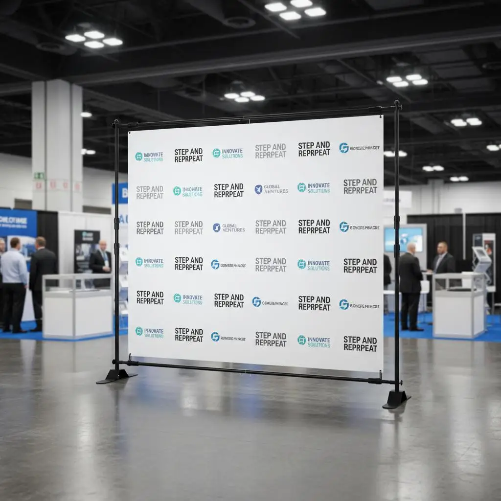 

Photography Background Support 10 x 8 Ft For Trade Show Wall Exhibitor Photo Booth, Adjustable Height Width Heavy Duty Metal