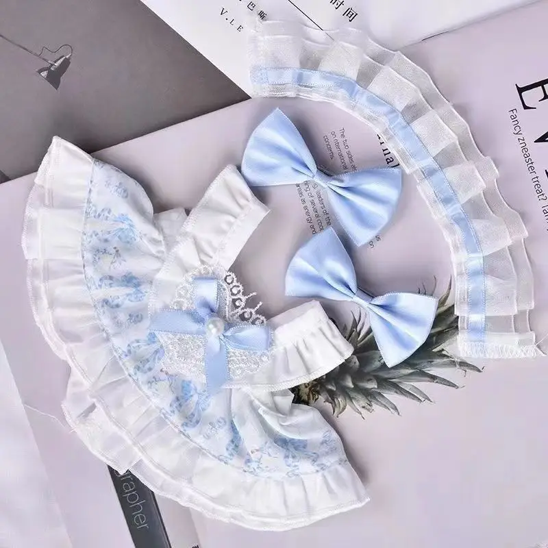 20cm baby dress, cute Lolita-style dress, cotton doll princess dress set view 2