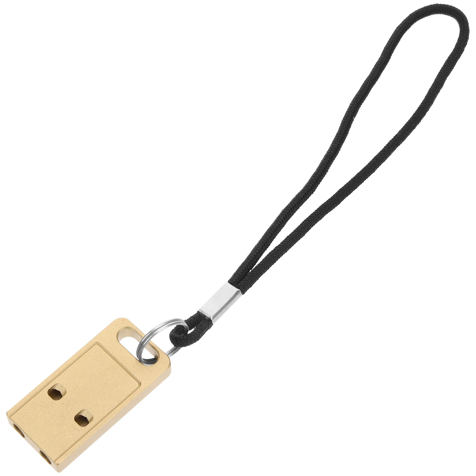 1pcs Emergency Survival Whistle Premium Loud Metal Outdoor Whistle For Hiking Camping Travel Sports Referee Safety Tool