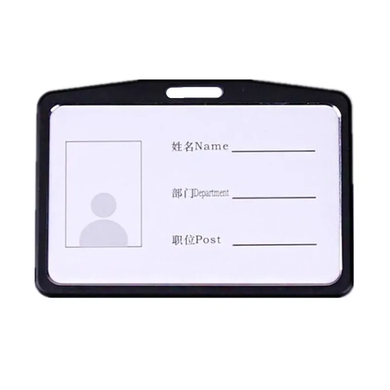 1pc Staff Work Pass Card Sleeve ID Holders Business Employee Name Badges Chest Tag Card Holder for Nurse Work Card Case Cover