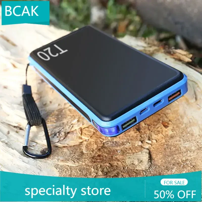 New Fast Charging Large Capacity Power Bank 20000mAh Student Portable High-speed Rail Aircraft BCAK