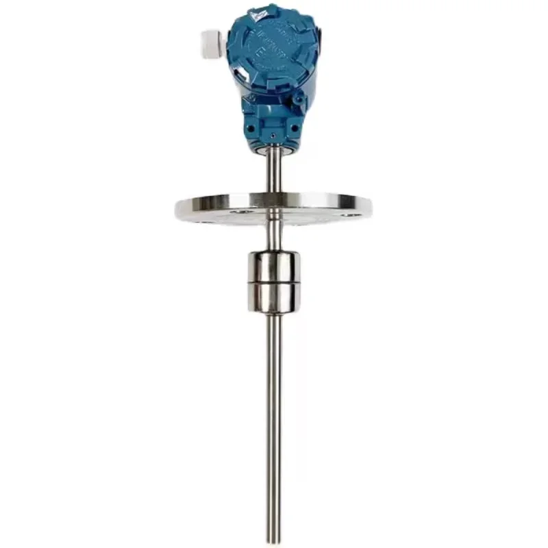 Float Level Gauge Stainless Steel Magnetic Float Magnetic Reed Pipe Insertion Linkage Liquid Level Sensor Transmitter