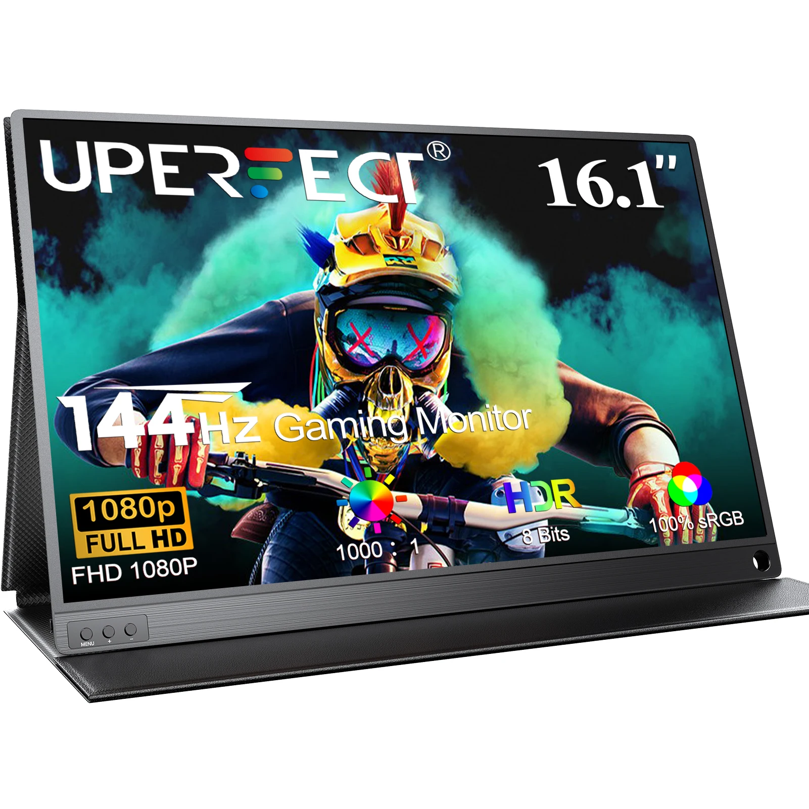 

UPERFECT 16.1Inch Portable Monitor Gaming 144HZ HDMI-Compatible Laptop Screen Extended Office Display For XBox PS5 Switch Phone