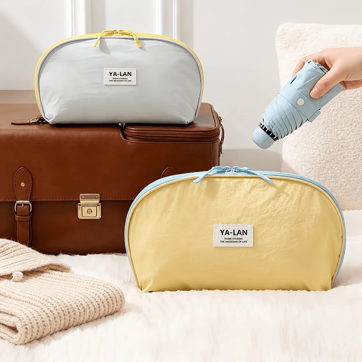 Bra Underwear Sock Organizing Storage Bag Travel Close Fitting Portable Ultra Light Three In One Pouch Case Home Travel Bag