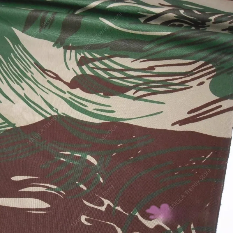 

Rhodesian Brushstroke Pattern Cotton Camouflage Natural Breathable Material for Clothing DIY Crafts