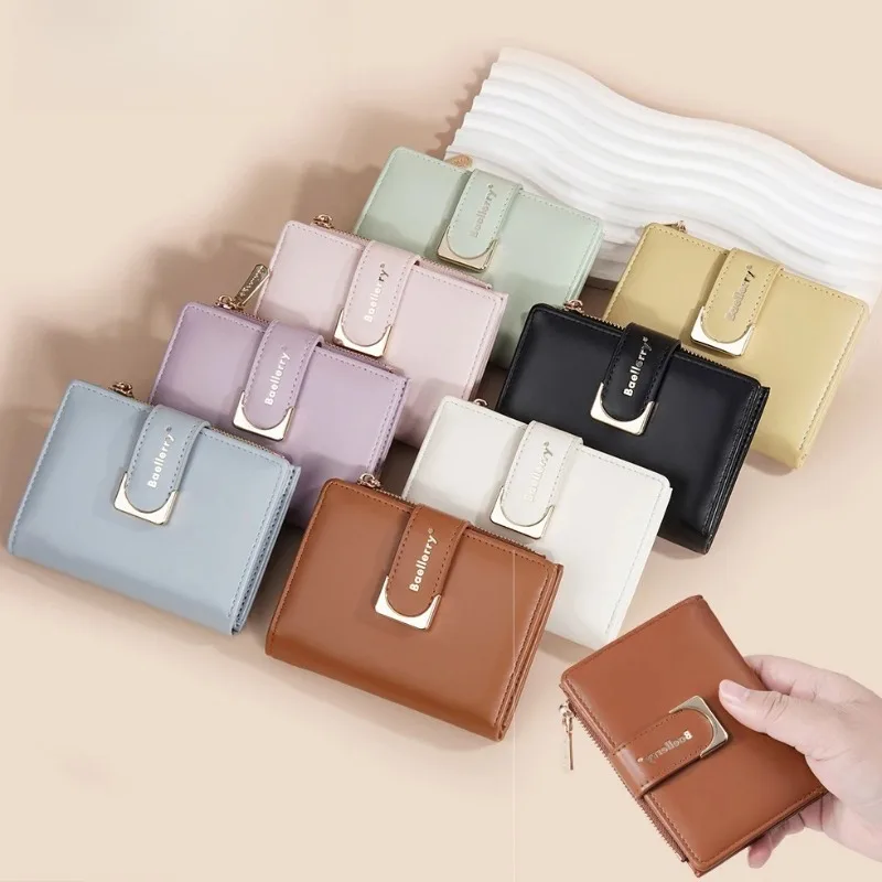 

Женские модные кожаные кошельки с несколькими слотами для карт, кошельки на молнии, кошельки для монет, мини-кошелек высокого качества