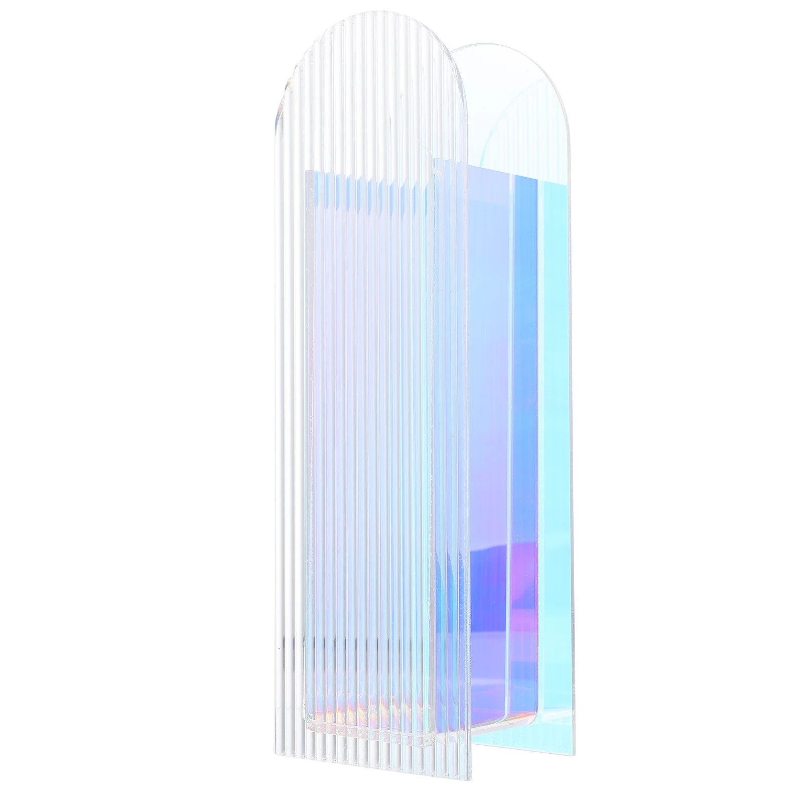 

Acrylic Flower Vase Colorful Desk Decor Hydroponic Unique Arranging Artistic Beautiful Practical Elegant Novel Dry Flowers