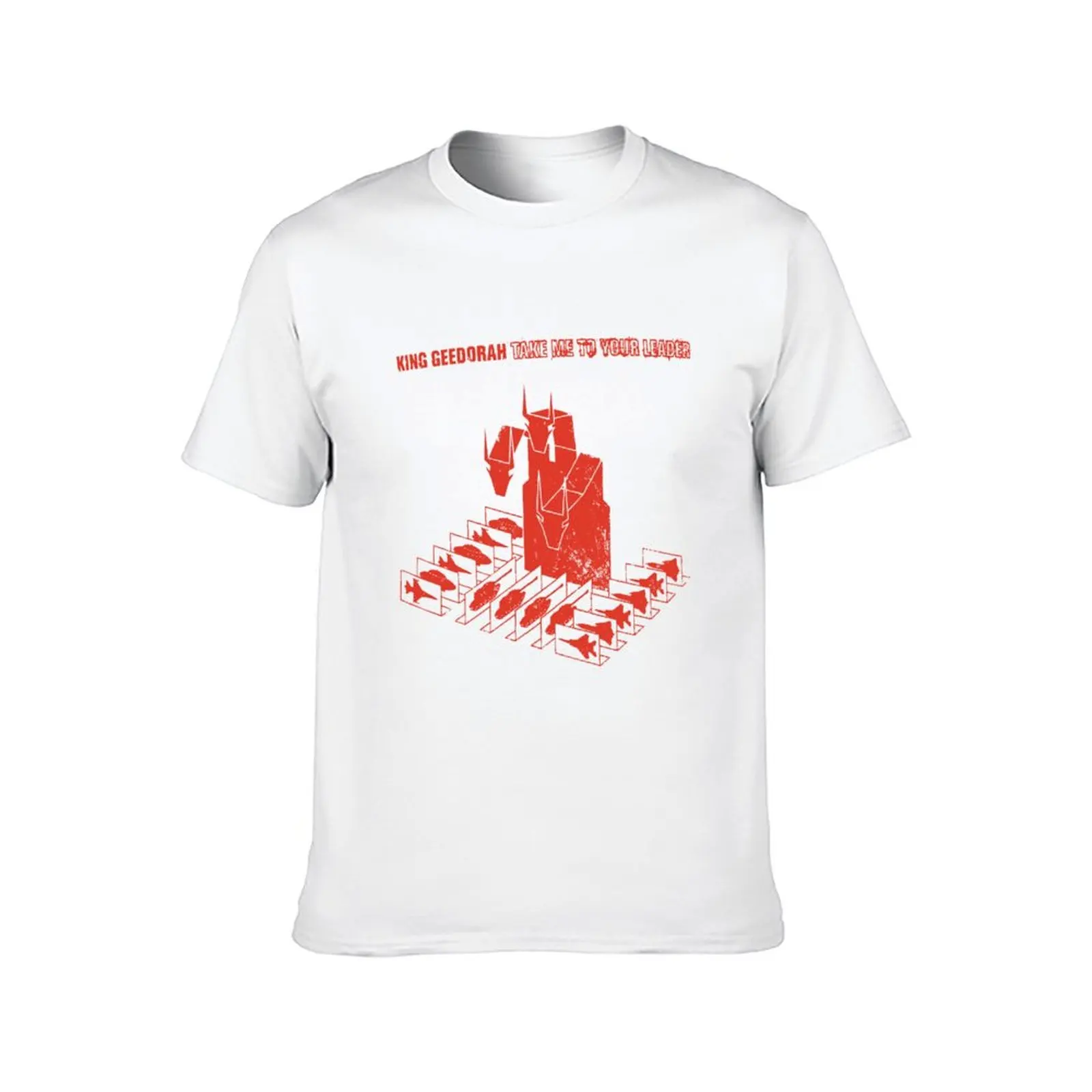 king geedorah take me to your leader (red) T-Shirt Aesthetic clothing blanks cute tops mens t shirts