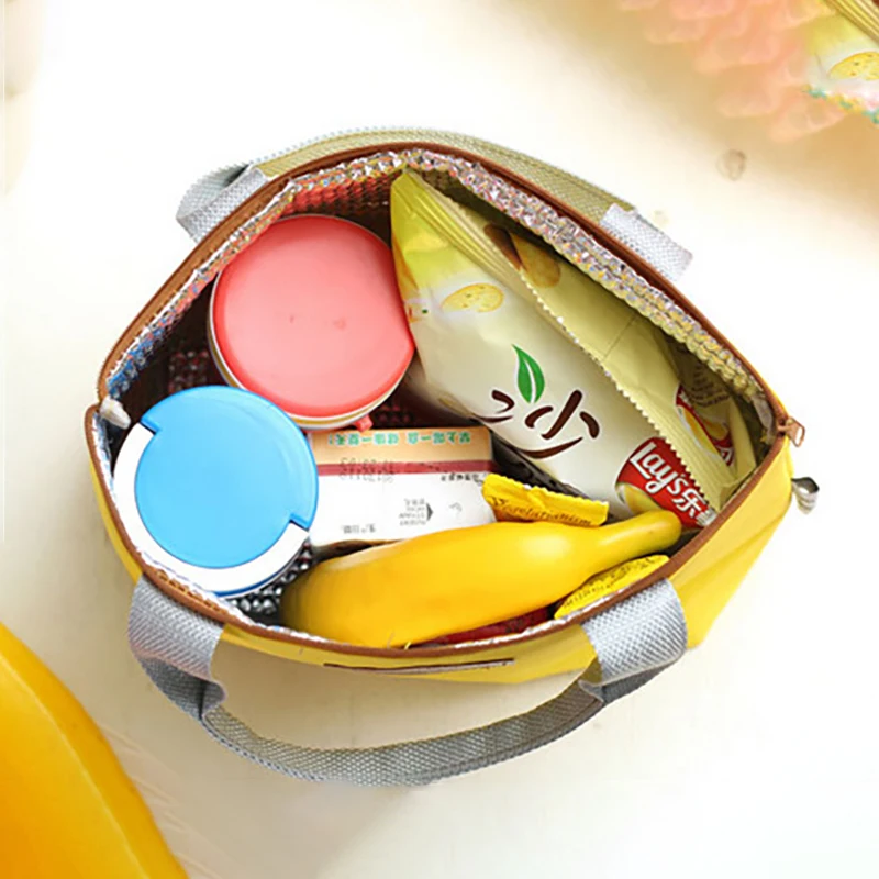 Insulated Lunch Bag Candy Colored Large Capacity Cooler Bag Waterproof Ice Bag Camping Picnic Bento Bag Food Thermal Storage Bag