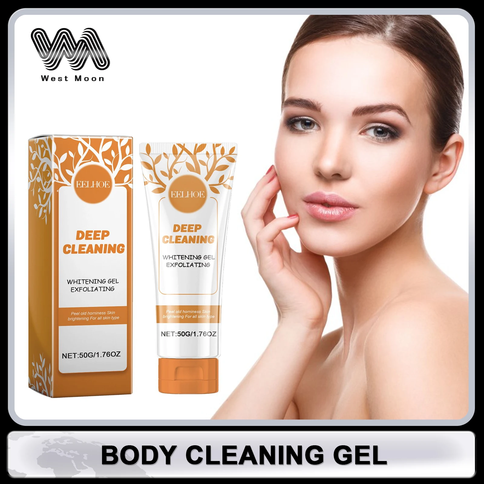 Body Exfoliating Gel Deep Cleaning Skin Firming Moisturizer Shrink Pores Improve Dryness Niacinamide Bath Care Body Cleaning Gel