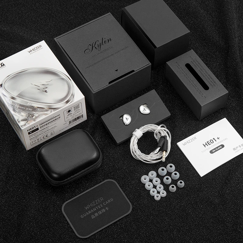 سماعات WHIZER Kylin HE01+ داخل الأذن، صوت واضح، جهير عميق، PU&PEEK، غشاء هجين 5N OFC، شاشة داخل الأذن معتمدة من الدقة العالية #2