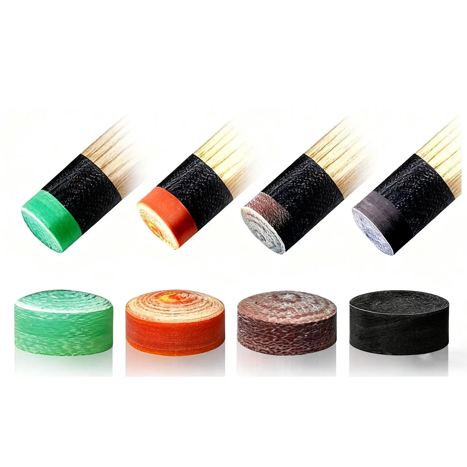 

Billiard Cue Tip Repair Resin Break Jump Tip Replacement High Hardness Pool Stick Tip Supplies for Adults Snooker Cue