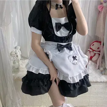 10 best sales Rotes Dienstmädchenkleid - №7