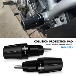 For MT07 2014-2023 FZ07 Tracer 700/GT 7 MT-07 Frame Sliders Crash Protector Motorcycle Accessories Falling Protection Pad mt07