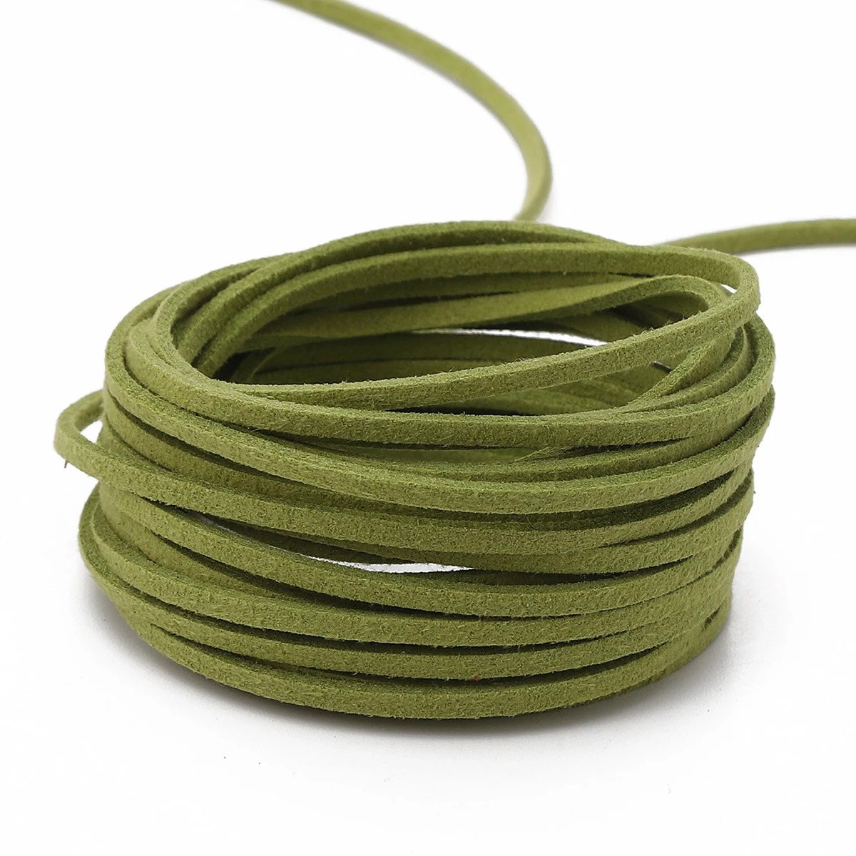 3mm Flat Double Sided Suede Cord for DIY Beading