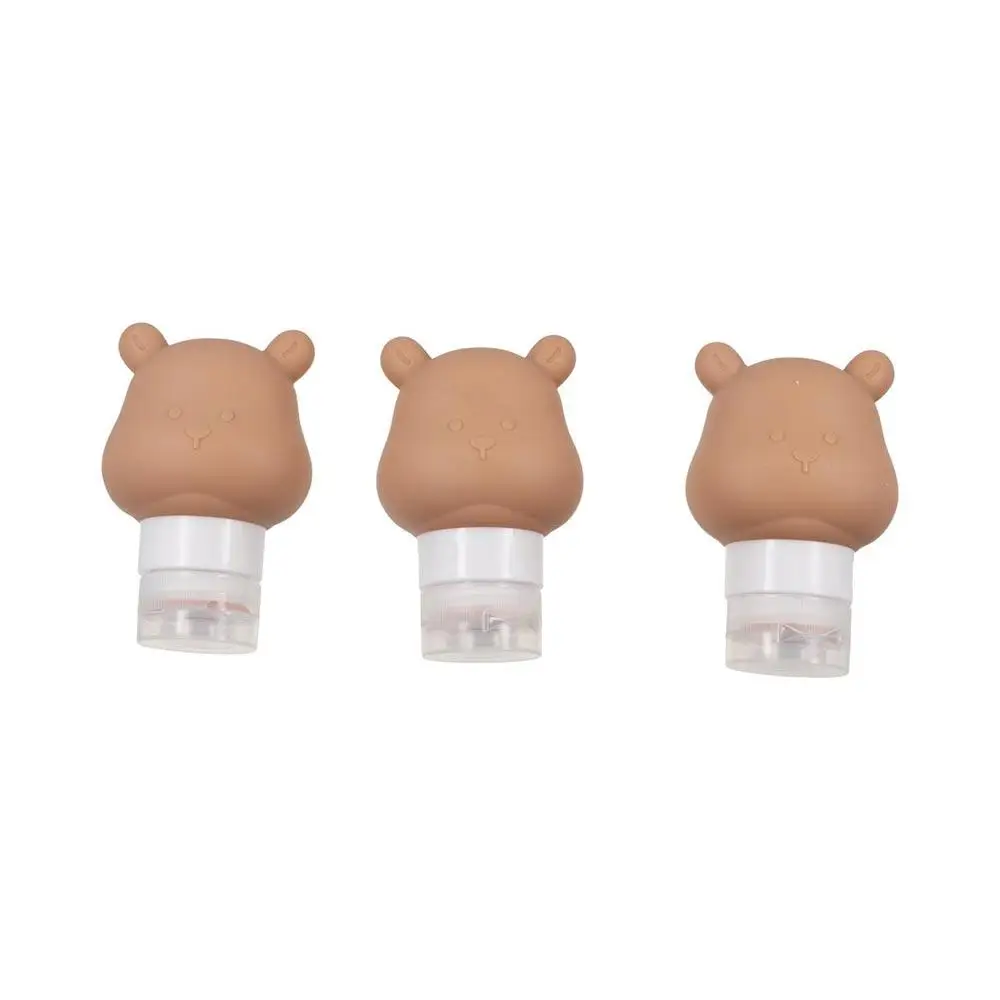 

Lovely Bear Shaped Silicone Refillable Bottle Cartoon Silicone Squeeze Container 80ml Leakproof Cosmetic Bottle Shampoo