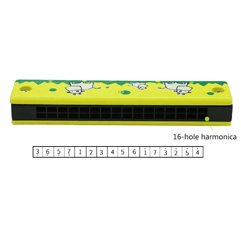 Harmonica C for Key 16-hole Accented C Mouth Organ Harmonica, Harmonica for Key of C for Professionals and Stu R66E