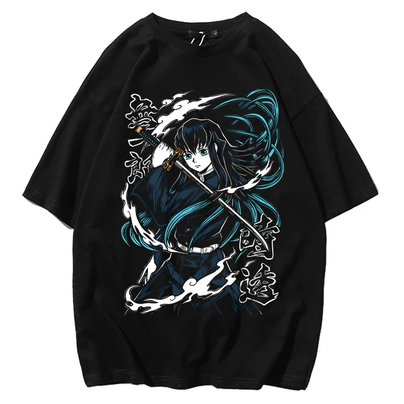Demon Slayer Tanjiro Kamado T-Shirt Herren Damen Original Kurzarm College Trend Eltern-Kind-Kleid Cosplay Anime Sommer