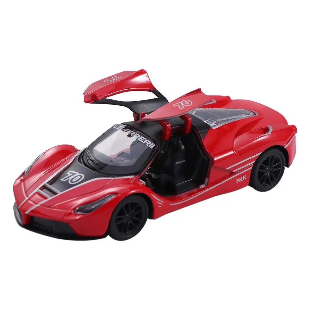 

Exquisite Simulation Sports Car Models Vehicles Toy Rebound Pull Back Car Open The Door 1:36 Alloy Car Model Cake Decorations