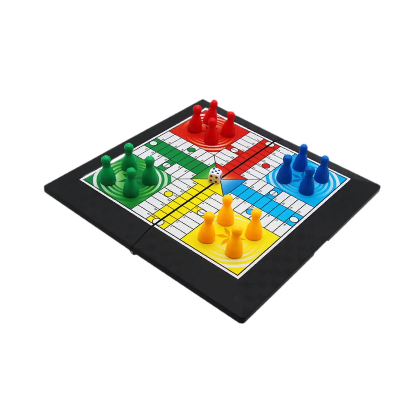 Ludo Travel Game with Foldable Board for Kids Boys and Girls Family