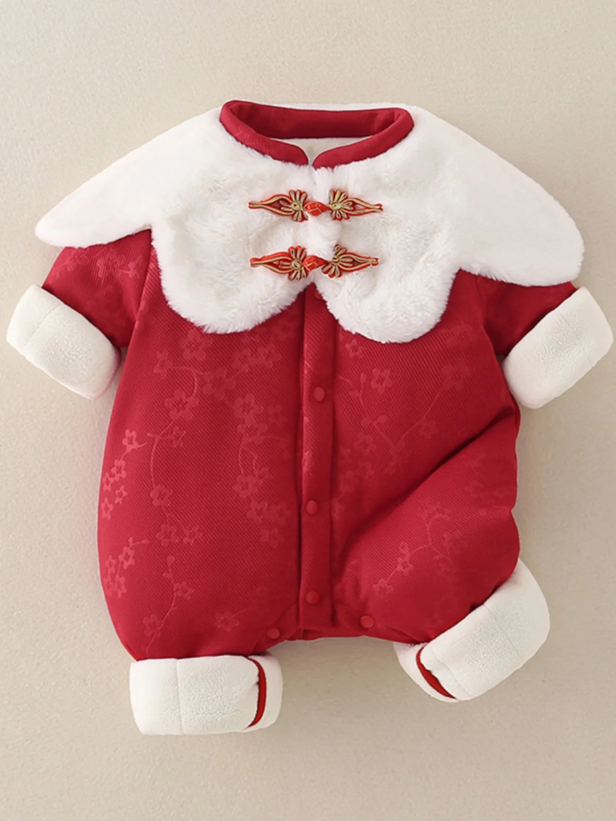 

Thiened Winter Rer for Baby Girls One Year Old Celebration Clothes Warm Outerwear Coat Sli Cotton Clothes for Toddlers
