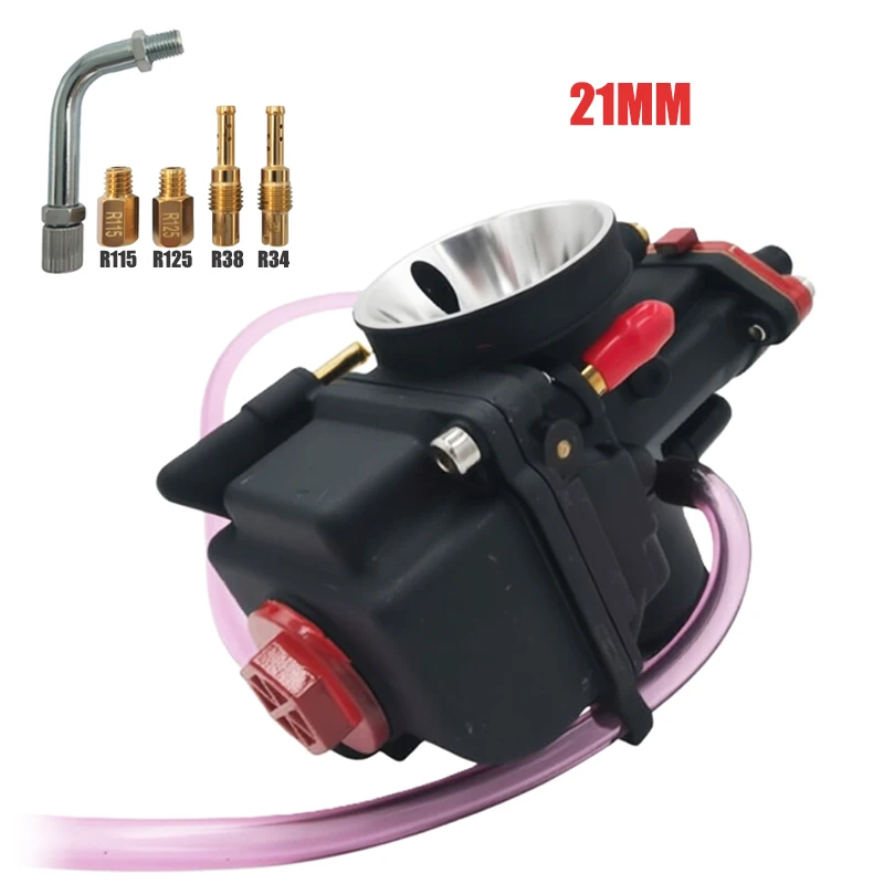 Pwk 21mm 2T Carburetor For Piaggio  Aprilia MC2 50 50RS YZ85 Suzuki RM85 Pit Bike Mini Motocross 90cc ~110cc Carburador YZ RM 85