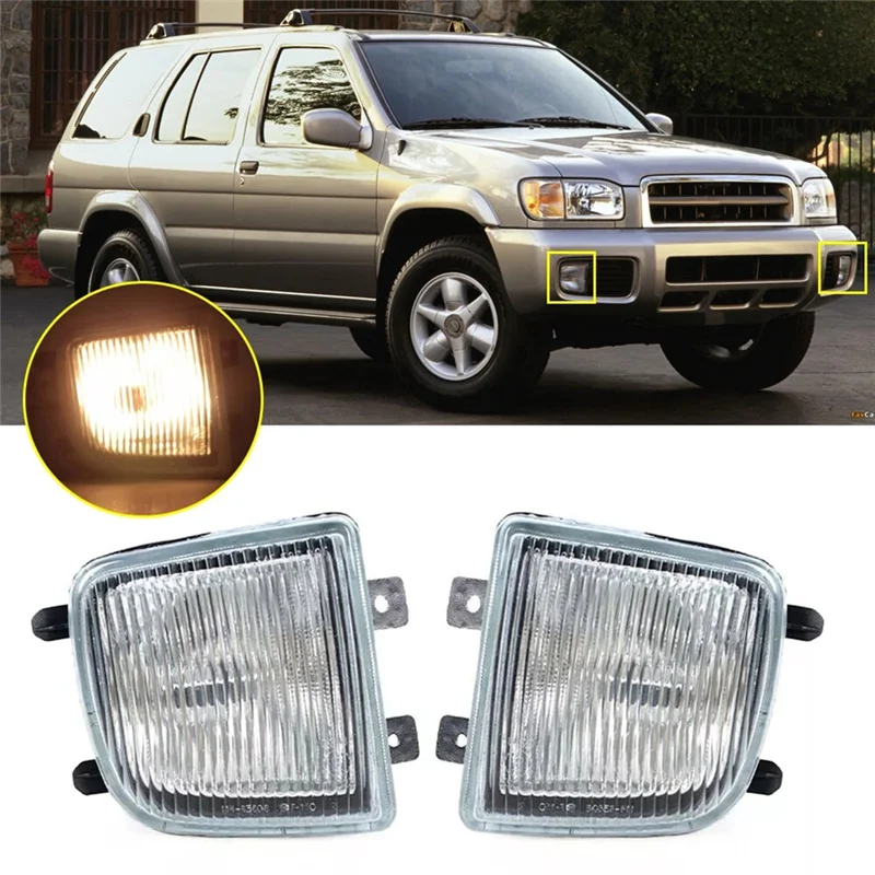

AU05 -Driving Lights 1 Pair Car Front Bumper Anti-Fog Lamp Fog Light For Nissan Pathfinder 1999-2004 26155-2W125 26150-2W125