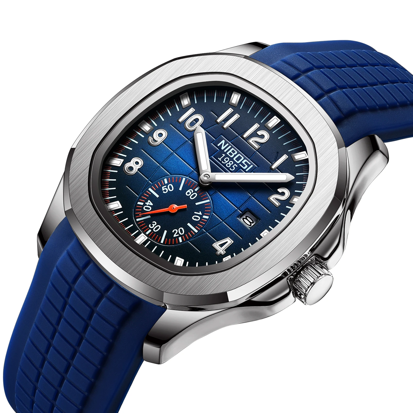 NIBOSI ساعة رياضية للرجال العلامة التجارية الفاخرة AQUANAUT ساعات كوارتز للرجال مقاوم للماء مضيئة تاريخ السيارات ساعة رجالية Reloj Hombre