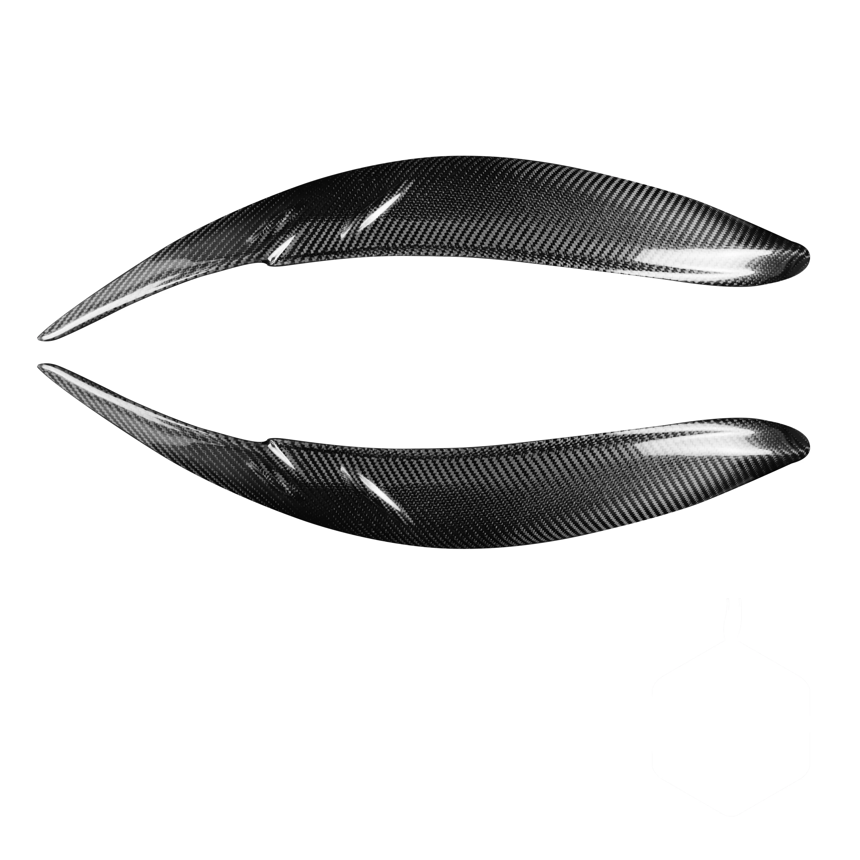 1 pair Carbon Fiber Car Headlights Eyebrow Eyelids Trim Cover For Toyota Sienna LE SE 2011 2012 2013 2014 2015 2016 2017