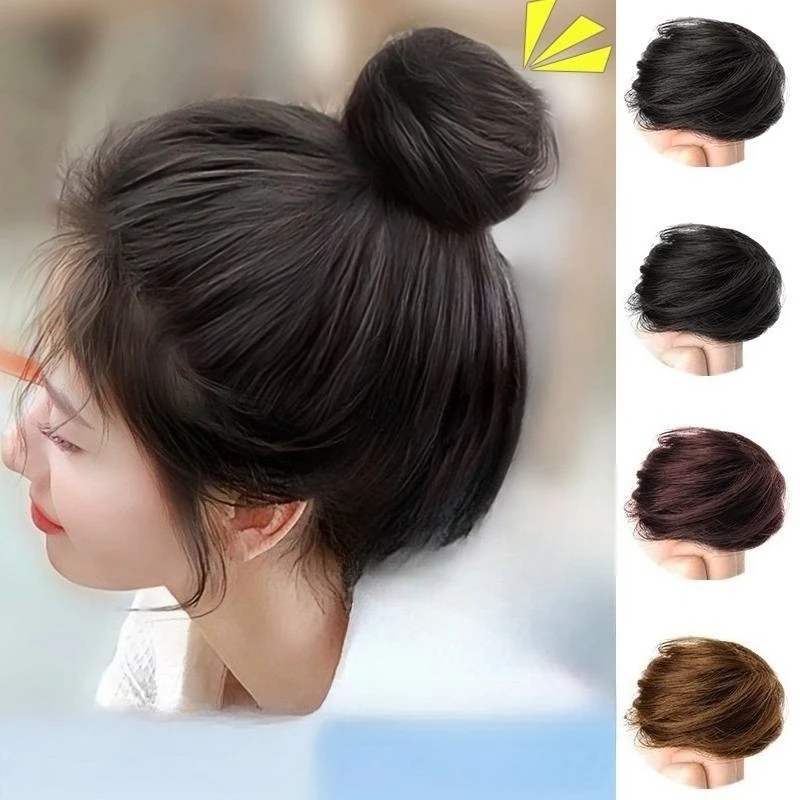 

Women's Synthetic Bun Hair Clips Fake Hair Volume Natural Flower Bud Hairstyle Lazy Bun Hair Accessories