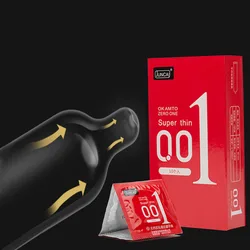 10pcs Ultra Thin Condoms Sex Toys For Men 001 Smooth Non-inductive Natural Latex Rubber Condom Couple Contraception Sex Supplies