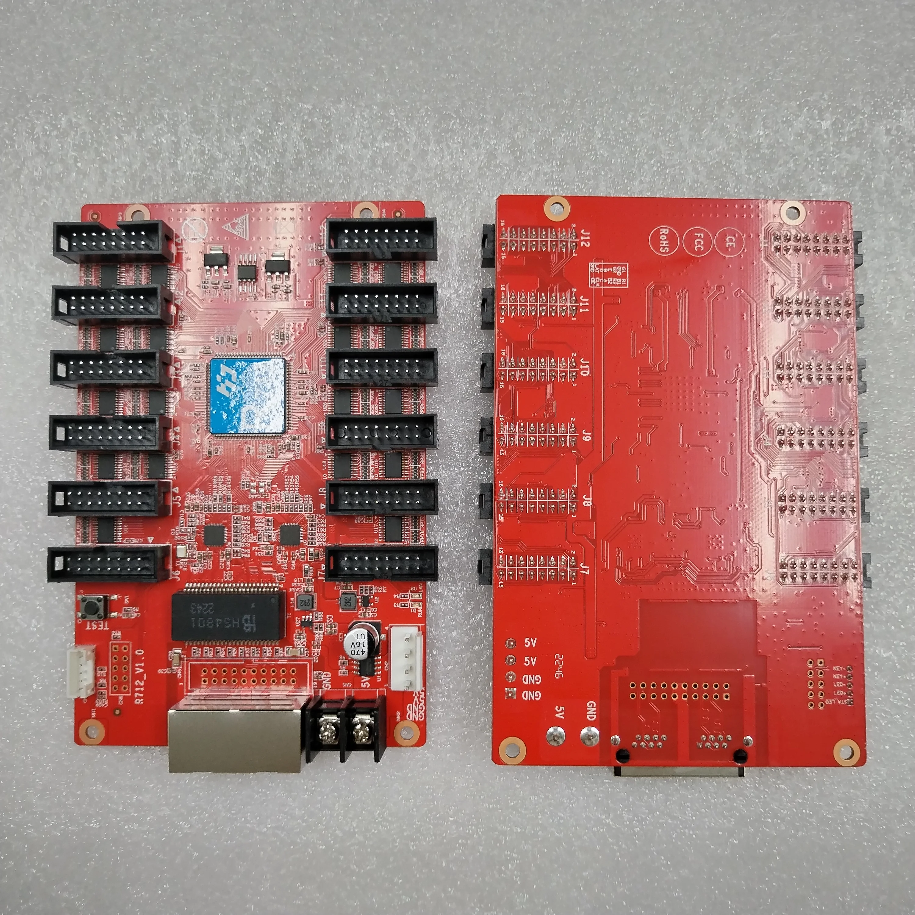 Full Color LED Display Recebendo Cartão R712 Trabalho Para Interior E Exterior LED Display Painéis De Vídeo Controlador Faixa 128x1024