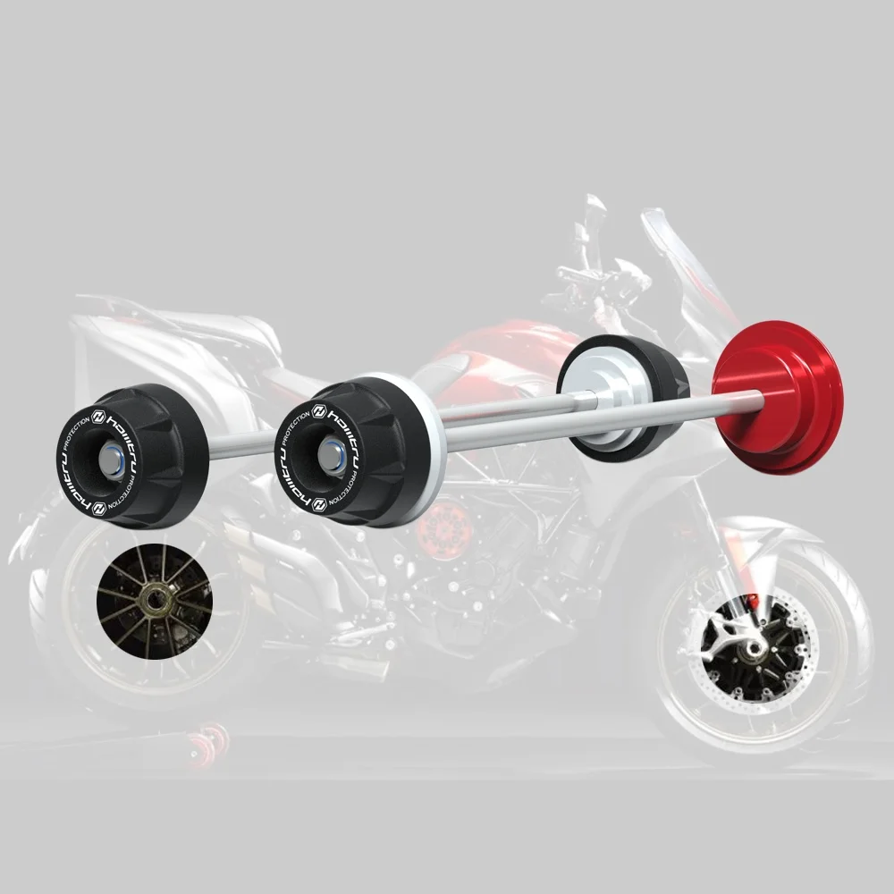 For MV agusta Dragster  / Turismo Veloce 800 RC Lusso SCS 2022-2024 Motorcycle Front Rear Axle Fork Crash Slider Wheel Protector