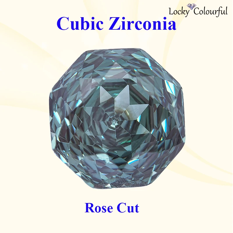 

Cubic Zirconia Rose Cut Gradient Green Color Wholesale Charms for DIY Jewelry Making Earrings Bracelet Materials No Certificate