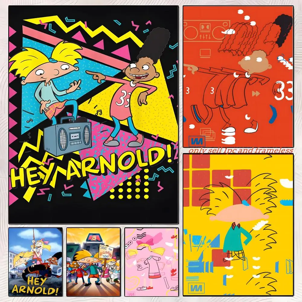 Hey A-Arnold ANIMATION FILM Poster Self-adhesive Painting With Prints Home Bedroom Living Room Decoration