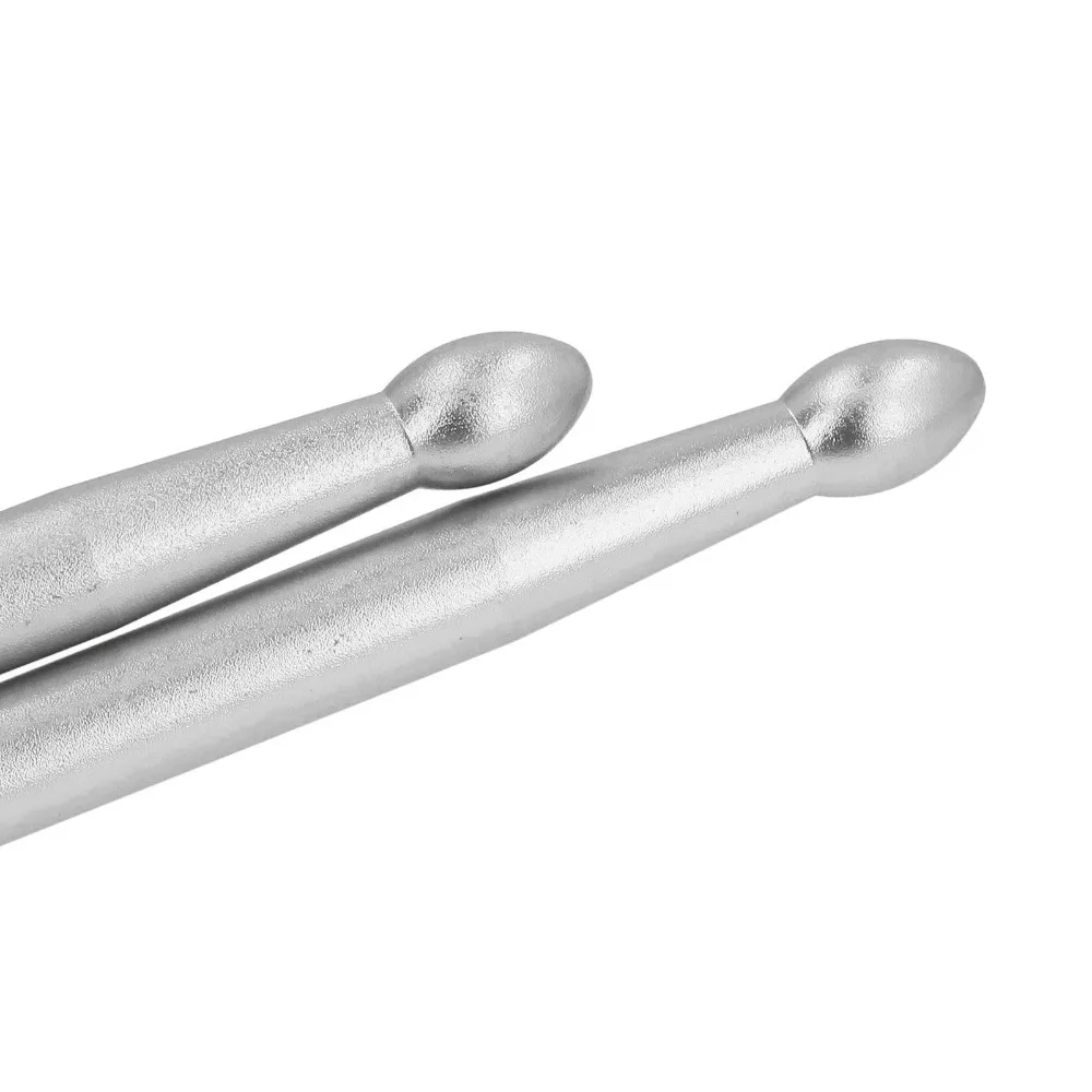 ​5A ​Drum Stick​ ​Aluminium Alloy Rubber Handle​ ​Aluminium Alloy Drum Stick​ ​Blue/​Silver Solid Power Boosting​