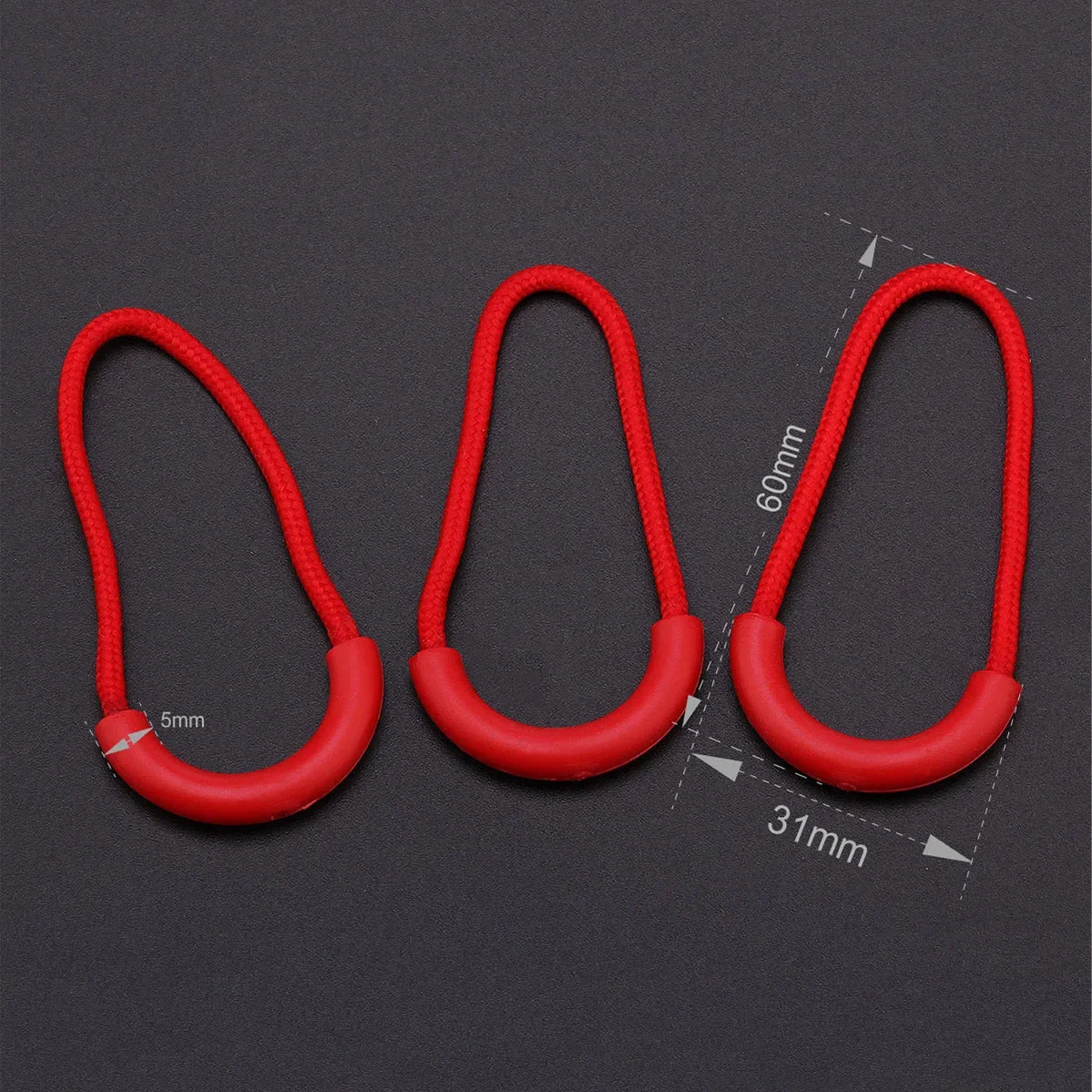 10pcs New Plastic Zipper Pulls Cord Zip Puller Clip High-quality Replacement Ends Lock Clothing Backpack Luggage Accessories