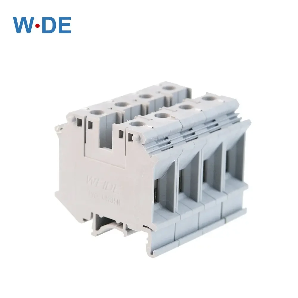 

Din Rail Terminal Blocks 10Pcs UIK-35 Universal Class Connector Screw Connection Terminal Blocks UIK35 Wire Conductor