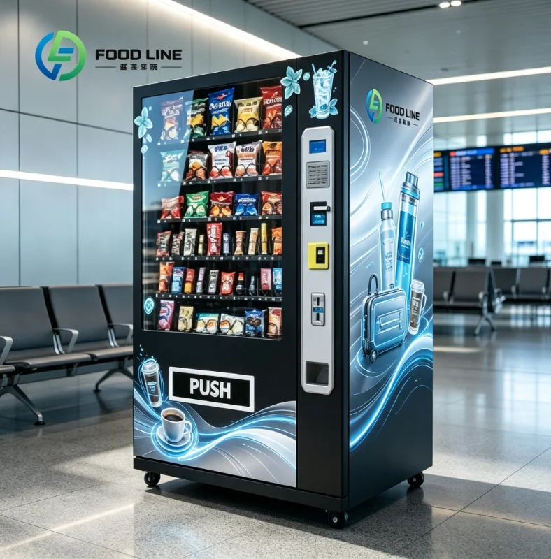 Automatic Combo Snack Drink Vending Machinery 21.5 Inch Capacitive Touch Screen Custom For School Office Park Hospital Daily