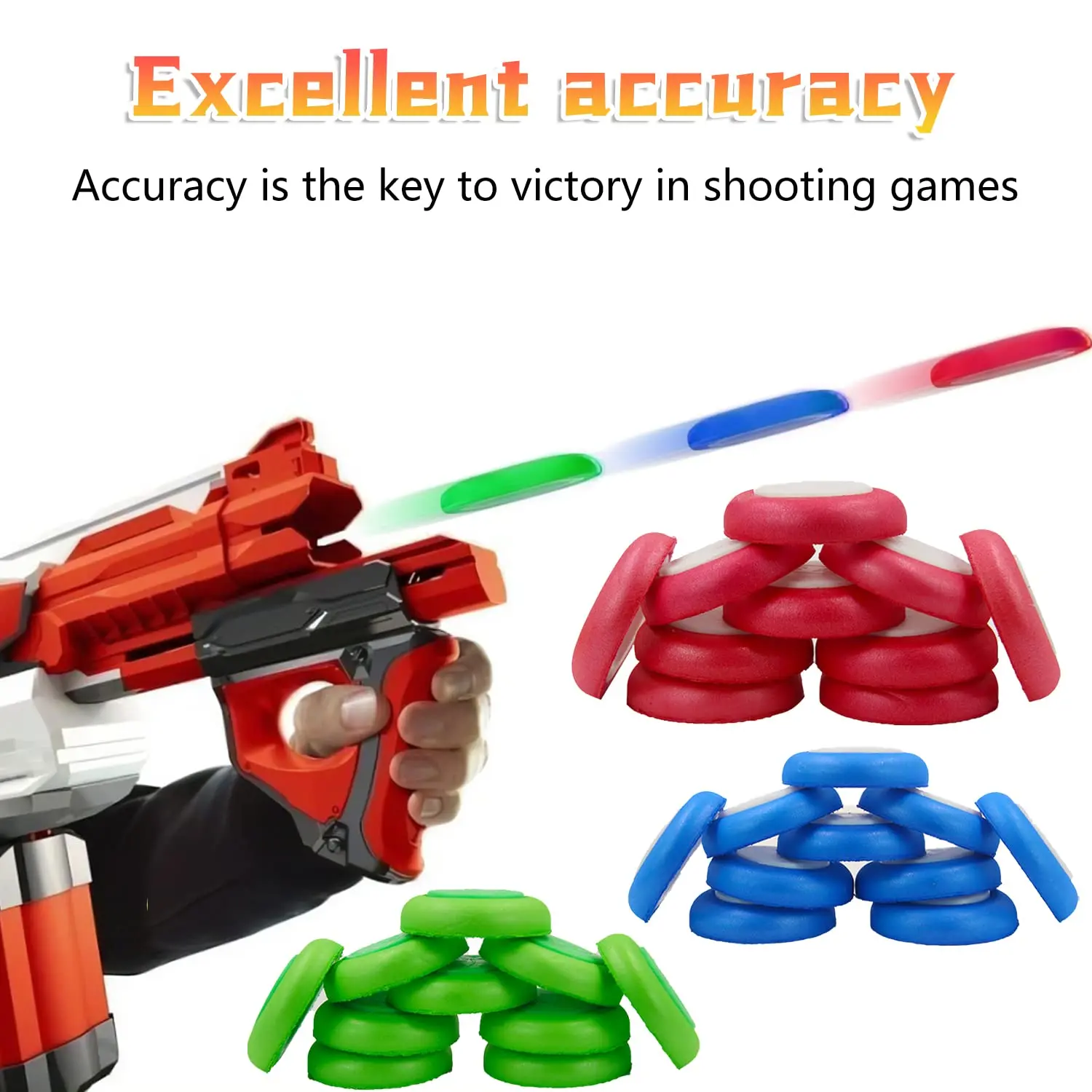 Recambio de disco Compatible con Nerf Vortex Blaster Praxis, Nitron, Proton Ammo, 30/50 piezas, deportes al aire libre, regalos para pistola de juguete Nerf