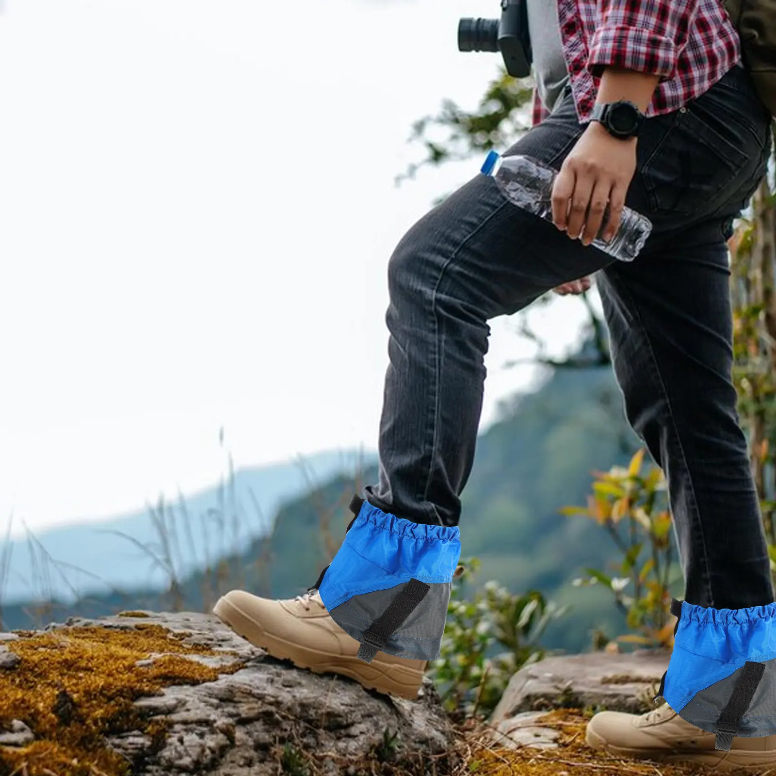 

1 пара снегозащитных и пескозащитных чехлов для обуви, гетры для походов, велоспорта, прогулок, для мужчин и женщин