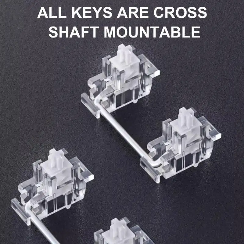 652F Modernize Your Keypad with 22key Transparent Ice Crystal Design Keycaps, Perfect Fit for Numeric Keyboards Easy to Clean