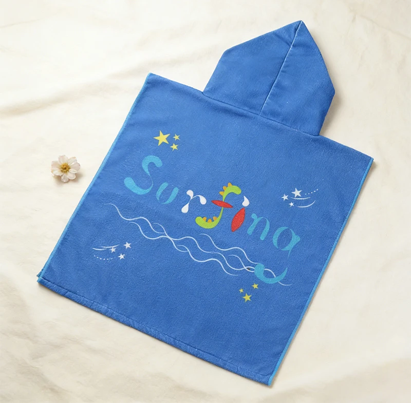 Summer baby and children's bathrobes sports quick drying absorbent wipes portable travel beach towels