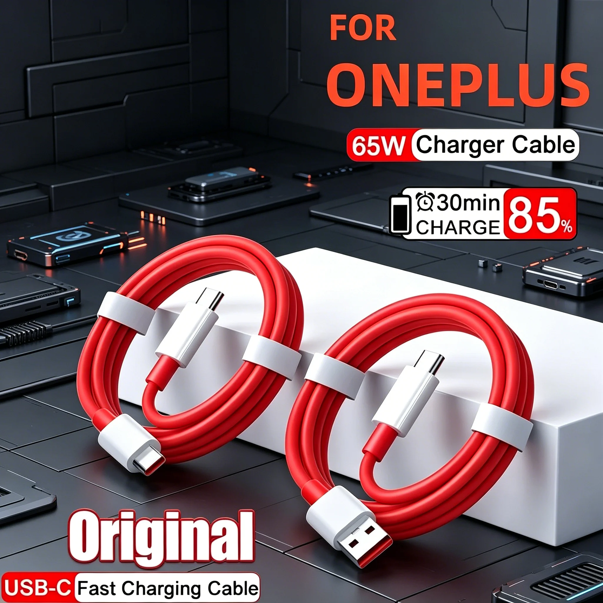 65W 6A Type C to Type C Super Fast Charging Cable USB C Quick Charge Data Wire For Oneplus 13 12 Pro Mobile Phone Charging Cord