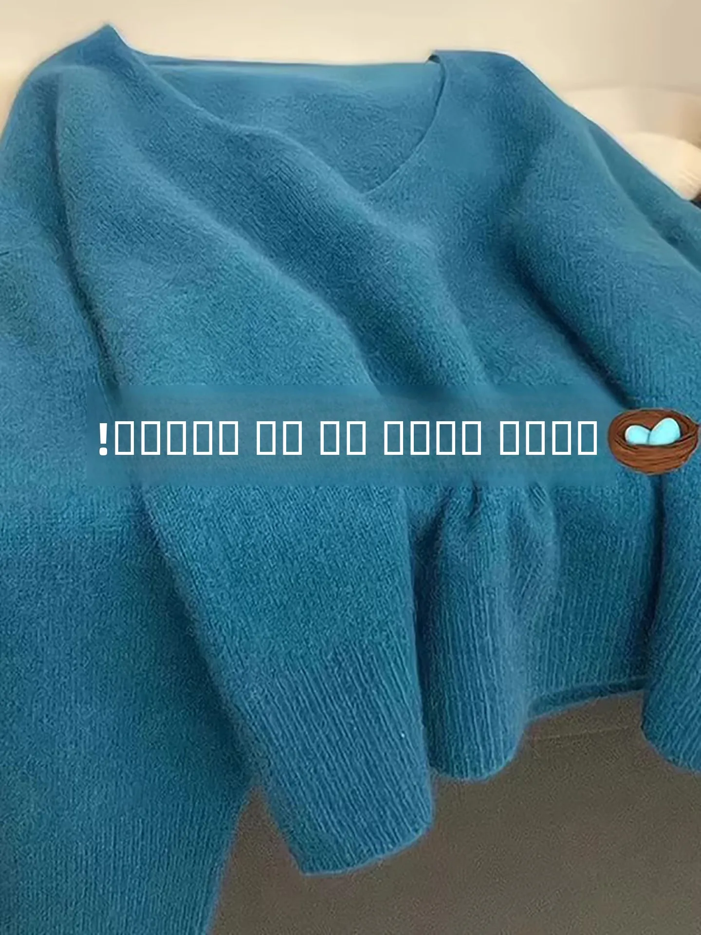 

Korean Sle Soft Cozy V-Ne Pullover Sweater Women's Loose Fit Autumn New Lazy Slimming Knitted irt Inner Wear Top