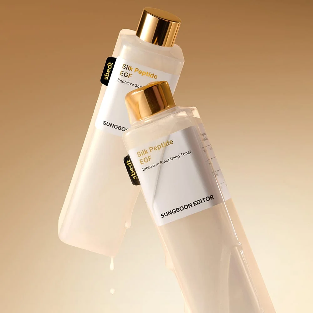 SUNGBOON EDITOR Silk Peptide Toner EGF Formula Hydrating Smoothing Soften Complexion Nourishing Gentle Face Skin Care Water
