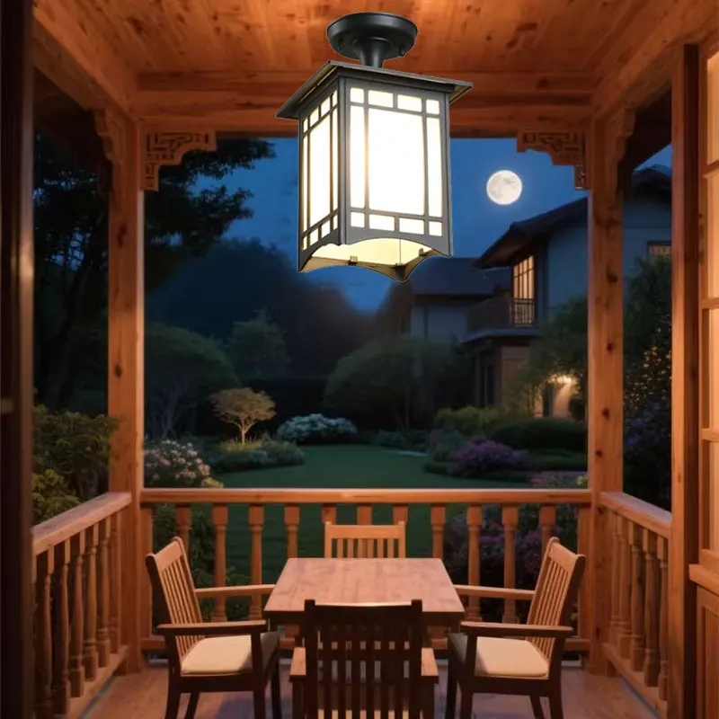 Energy Efficient Outdoor Waterproof Ceiling Light for Courtyard Garden Balcony Corridor Pavilion Terrace - Lighting Solution view 4